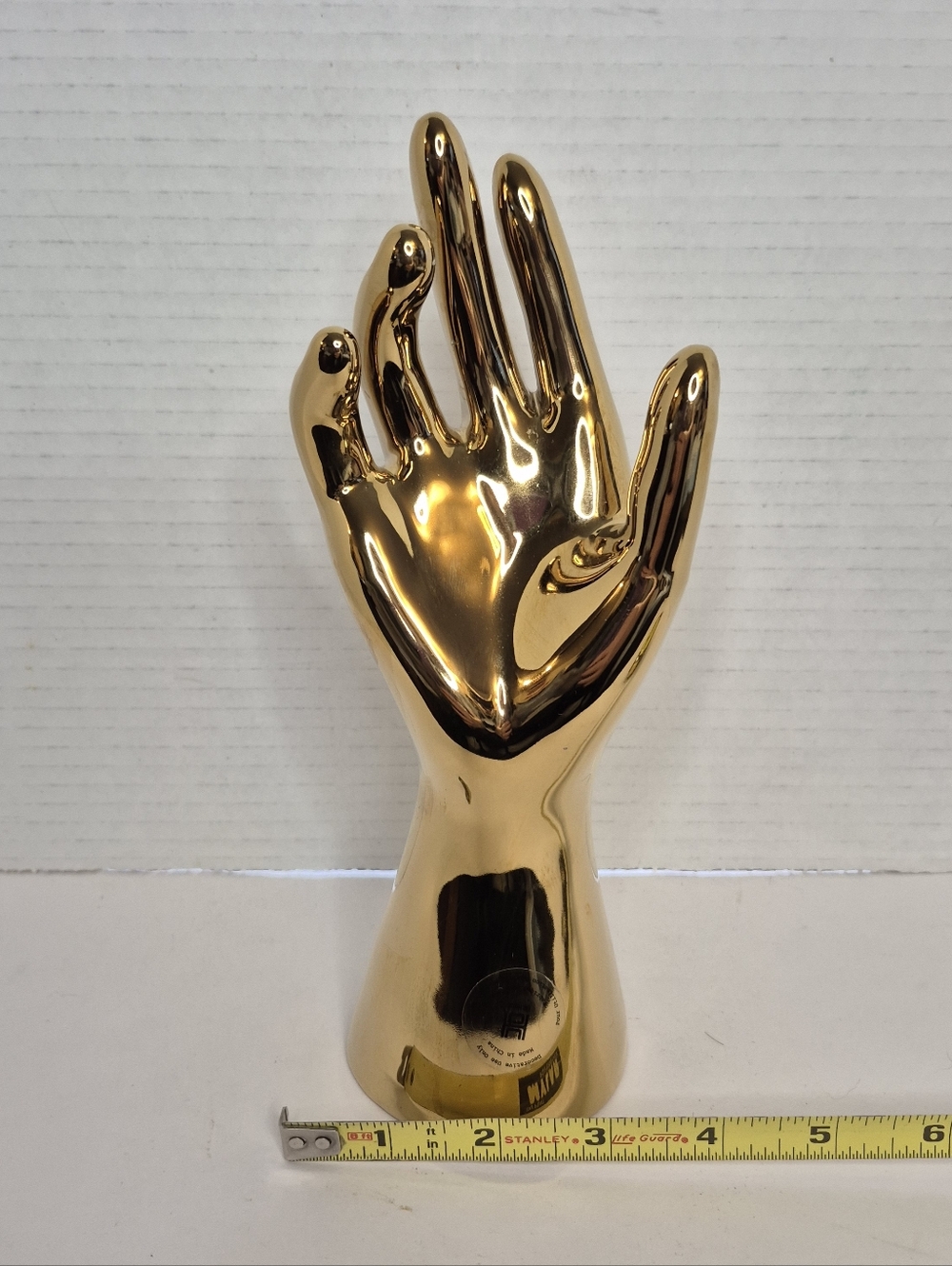 Golden Hand Ceramic Decor Ring Stand New - Picture 11 of 11